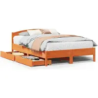 vidaXL Lit en bois massif sans matelas 75x190 cm pin