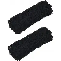 vidaXL Filets à foin 2 pcs. Rectangulaire Noir 90x60 cm PP