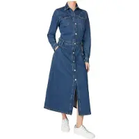 Pepe Jeans pour femme. PL9537686 Robe Becky marine (M), Casuel, Coton, Manche longue