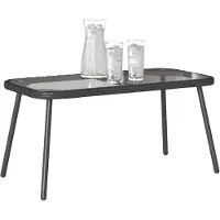 vidaXL Table basse noire 90X45X42 Cm en rotin synthétique Lumarko !