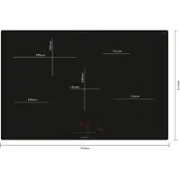 Siemens iQ300, Table de cuisson à induction, 80 cm, noir, à encastrer (intégré), EH801HFB1E