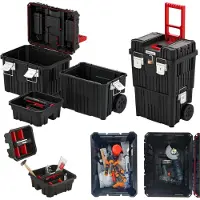 Kistenberg 36x45x64 Cm Ki050 Wheels Toolbox Noir