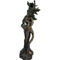 Wella Statue D'Homme et D'Oiseau en Résine, Artisanat, Décoration de Bureau, Sculpture de Déesse de Jardin