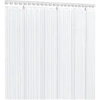 vidaXL Rideau de porte transparent 200 mmx1,6 mm 25 m PVC