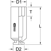 Ks Tools Douille 6 pans 3/4", longue, 19mm