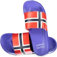 NORWAY 1963 NORVÈGE 1963 PANTOFFELES BLEUES POUR HOMMES : Couleur - Bleu, Taille - 44 Taille : 44 Couleur : Bleu