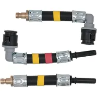 Ks Tools Jeu d'adaptateurs 3 pièces SAE 8 x 30 mm (jaune) ( 150.1865 )