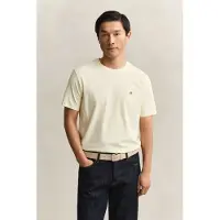 Gant 2003184 Regular Fit Short Sleeve T-shirt Beige,Jaune XL Homme