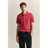 Gant Reg Shield Short Sleeve Polo Rouge M Homme