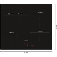 Siemens iQ300, Plaque de cuisson à induction, 60 cm, à encastrer (intégrée), EH601HFB1E
