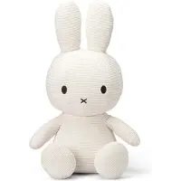 Bon Ton Toys Peluche Miffy Cord (blanc, 50cm) Peluche lapin en peluche