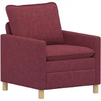 vidaXL Ensemble de canapés, 2 pièces, tissu bordeaux