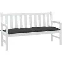 vidaXL Coussin pour banc de jardin Melange Anthracite 150x50x7 cm Tissu