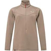 Salewa Puez Cammino Polarlite Half Zip Fleece Beige M Femme