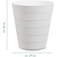 Zeller Dustbin, Poubelle, Blanc
