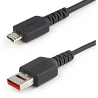 StarTech.com .com Câble Chargeur Sécurisé 1m - Data Blocker - Câble USB-A vers Micro USB - Protection No-Data Charge/Alim. Uniquement pour SmartPhone/Tablette – Câble Blocage Transfert Données USB