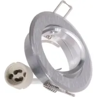 Goldlux Luminaire encastré OPAL alum 2en1 argent brossé EAST 301550 Polux