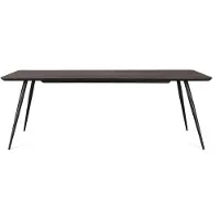 GINER Y COLOMER Table à manger Meral en teck recyclé, 78 cm x 200 cm x 100 cm,