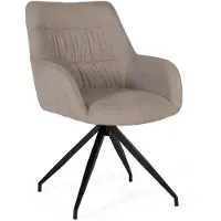 GINER Y COLOMER Lot de 2 chaises en tissu Kavi, 84 cm x 58 cm x 61 cm,