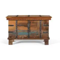 GINER Y COLOMER Commode Meghna en bois recyclé, 46 cm x 74 cm x 40 cm,