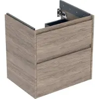 Geberit Renova Plan armoire sous lavabo, avec deux tiroirs, 59,5x60,6x44,6cm, 504.027.JR.1
