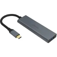 Akasa AK-CBCA25-18BK Hub d'interface USB 3.2 Gen 1 (3.1 Gen 1) Type-C 5000 Mbit/s Gris (AK-CBCA25-18BK)