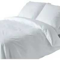 Homescapes Linge de lit blanc densité de fil 200, 240 x 220 cm