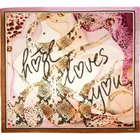 Högl Foulard 'KARREE BOHO BLOOM' nude / marron / rose