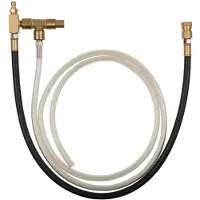 Ks Tools Tuyau de raccordement de manomètre avec raccord de tuyau 1/4' avec valve pour systèmes CSI et GM TBI Bosch ( 150.2362 )