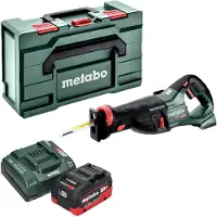 Metabo SSEP 18 LT BL Scie sabre sans fil 18 V 32 mm Brushless + 1x batterie LiHD 5,5 Ah + chargeur + Metabox