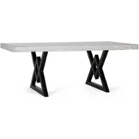 GINER Y COLOMER Table de salle à manger Lyon en bois de manguier, 76 cm x 200 cm x 100 cm,
