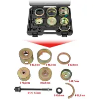 Ks Tools Jeu d'outils pour roulements silencieux pour essieu arrière VAG 11 pièces - 700.2100