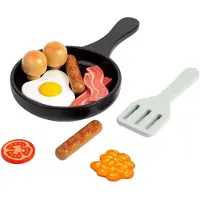 Bigjigs Set de petit-déjeuner en bois , 11dlg.
