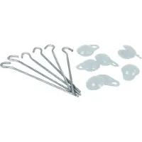 Arisol Oeillets + Piquets De Fixation Au Sol - Gris -