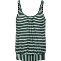 Venice beach Haut de tankini olive / blanc