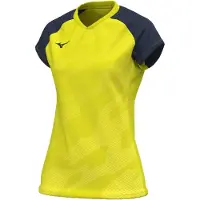 Mizuno T-shirt de sport pour femmes , modèle MEISAIGARA - Référence : V2EAC710, Couleur : Jaune, Matière : XXL