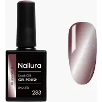 Nailura - Gel Polish 283 - Plum Gold - 10 ml (Plum Gold, Vernis effet gel)