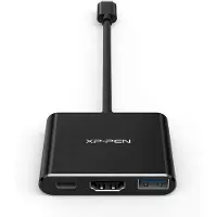 XP-Pen Adaptateur USB-C vers HDMI XPPen, USB 3.0, DeX, PD pour smartphones ou ordinateurs portables, avec fonction de recharge