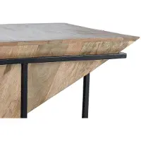 GINER Y COLOMER Table basse Laguna en bois de manguier, 62 cm x 100 cm x 60 cm,