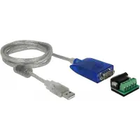 DeLOCK Adapter USB Type-A to Serial RS-422/485 DB9 with surge protection 600 W and extended temperature range -