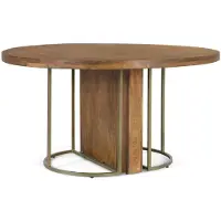 GINER Y COLOMER Table à manger Lumis en bois de manguier, 78 cm x 150 cm x 150 cm,