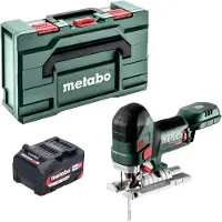 Metabo Scie sauteuse sans fil STA 18 LTX 150 BL 18 V 150 mm Brushless + 1 batterie 4,0 Ah + Metabox - sans chargeur