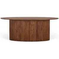GINER Y COLOMER Table à manger « Ludhiana » en bois d'acacia, 76 cm x 200 cm x 110 cm,