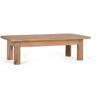 GINER Y COLOMER Table basse Aarhus en bois d'acacia, 40 cm x 140 cm x 70 cm,