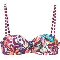 Venice beach Hauts de bikini aqua / vert foncé / bordeaux / blanc