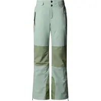 The North Face - Pantalon de ski chaud et imperméable - W Lenado Pant Slate Moss Bark Mist pour Femme - Taille M - Vert