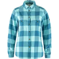 Fjällräven - Chemise épaisse en coton - Övik Heavy Flannel Shirt W Dawn Blue Breeze Blue en Coton - Taille XS - Bleu