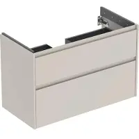 Geberit Renova Plan armoire sous lavabo, avec deux tiroirs, 94,8x60,6x44,6cm, 504.032.DB.1