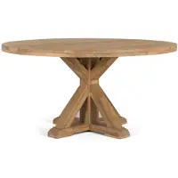 GINER Y COLOMER Table à manger « Minsk » en bois de manguier, 76 cm x 150 cm x 150 cm,
