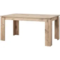 Ebuy24 Titan table de salle à manger 160/200 cm incl. plaque supplémentaire chêneReproduction.